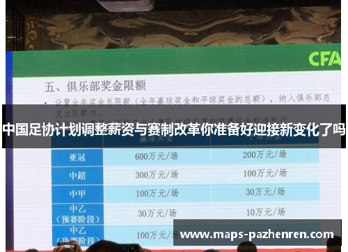 中国足协计划调整薪资与赛制改革你准备好迎接新变化了吗